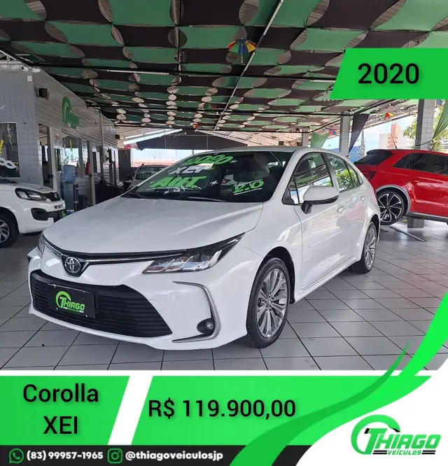 Carro Toyota Corolla 2020 2.0 XEi Multi-Drive S (Flex)