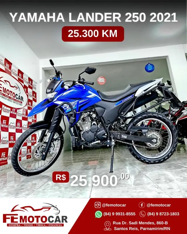 Moto Yamaha XTZ 250 Lander 2021 Blueflex/ABS