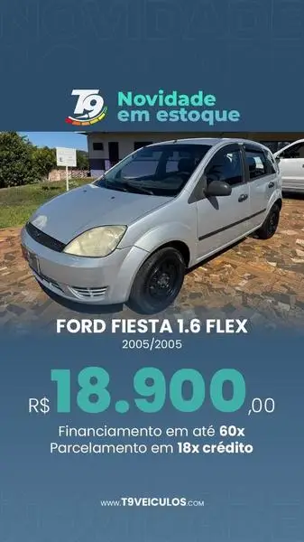 Carro Ford Fiesta Hatch 2005 1.6 (Flex)