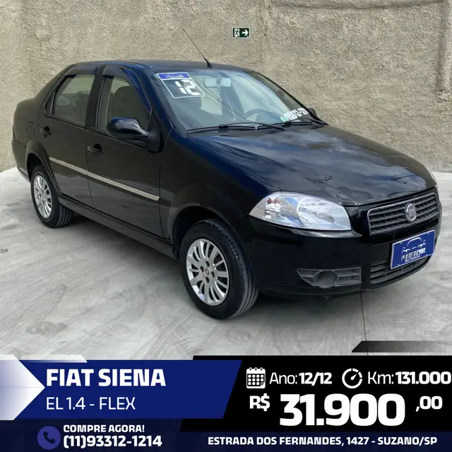Carro Fiat Siena 2012 EL 1.4 8V (Flex)