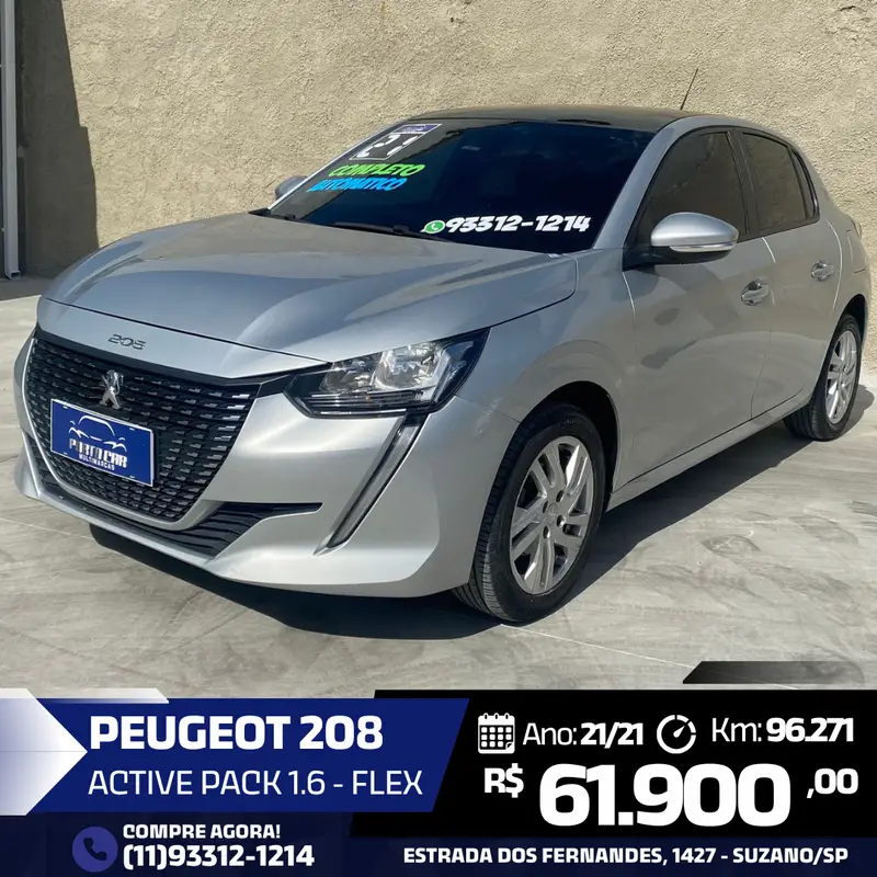 Peugeot 208 Active Pack 1.6 (Flex) (Aut)