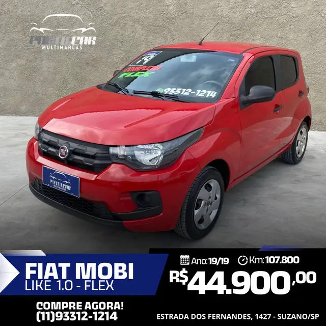 Carro Fiat Mobi 2019 Evo Like 1.0 (Flex)