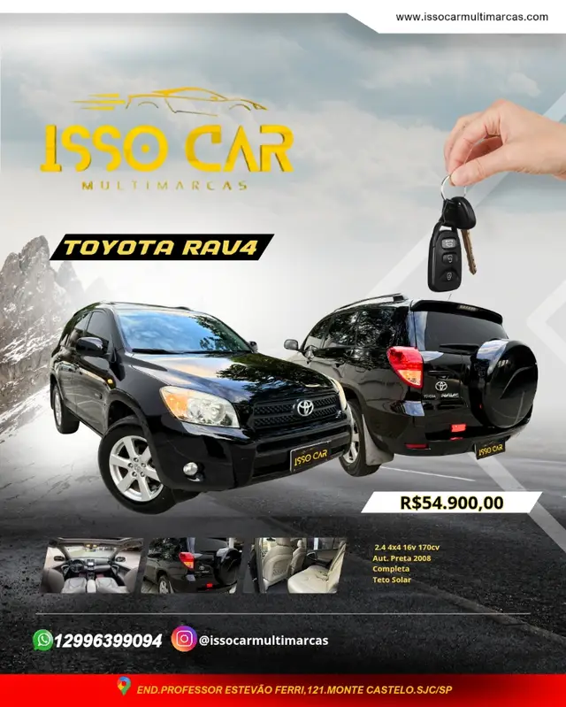 Carro Toyota RAV4 2008 4x4 2.4 16V (aut)