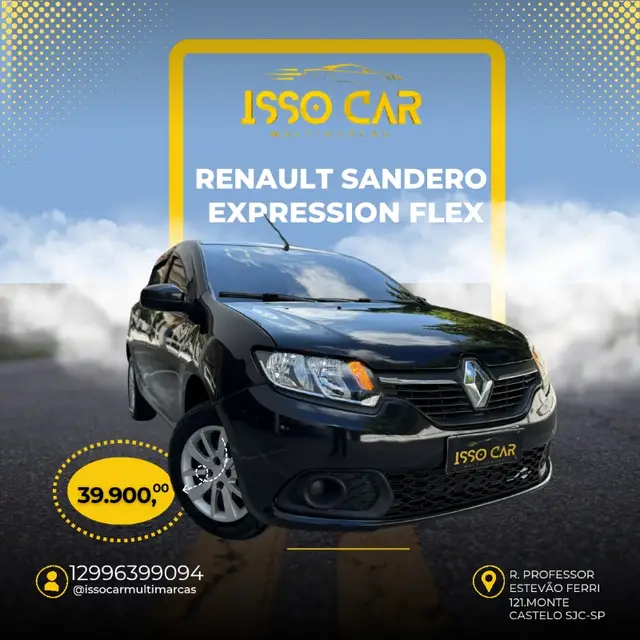 Carro Renault Sandero 2017 Expression 1.0 12V SCe (Flex)