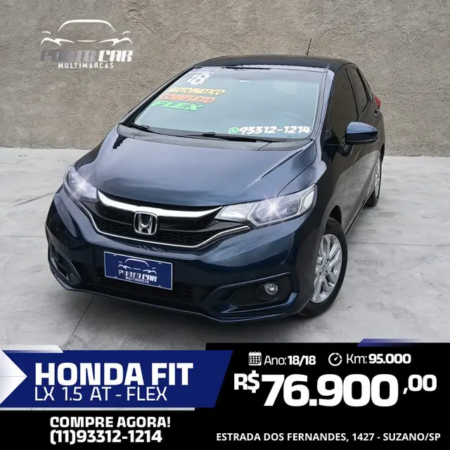 Carro Honda Fit 2018 1.5 16v LX CVT (Flex)