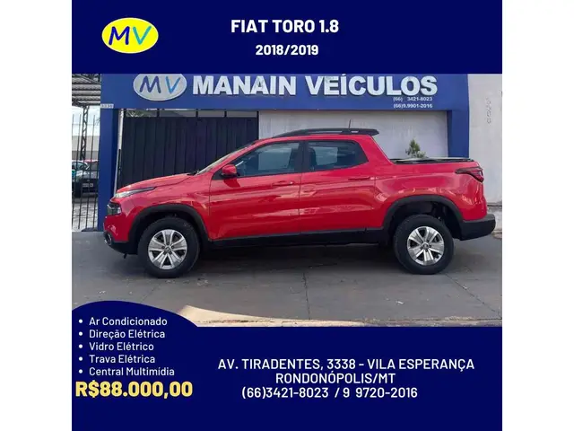 Carro Fiat Toro 2019 Freedom 1.8 AT6 4x2 (Flex)