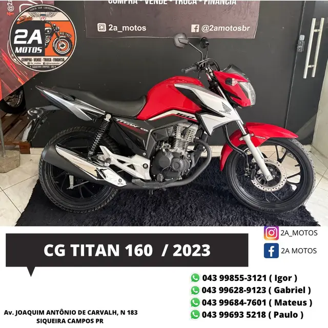 Moto Honda CG 160 2023 Titan