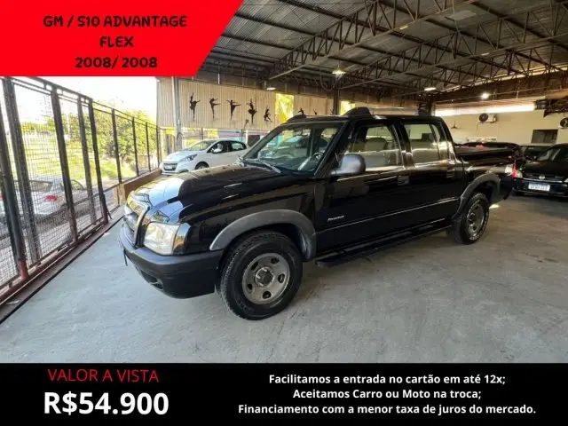 Carro Chevrolet S10 Cabine Dupla 2008 S10 Advantage 4x2 2.4 (Flex) (Cab Dupla)