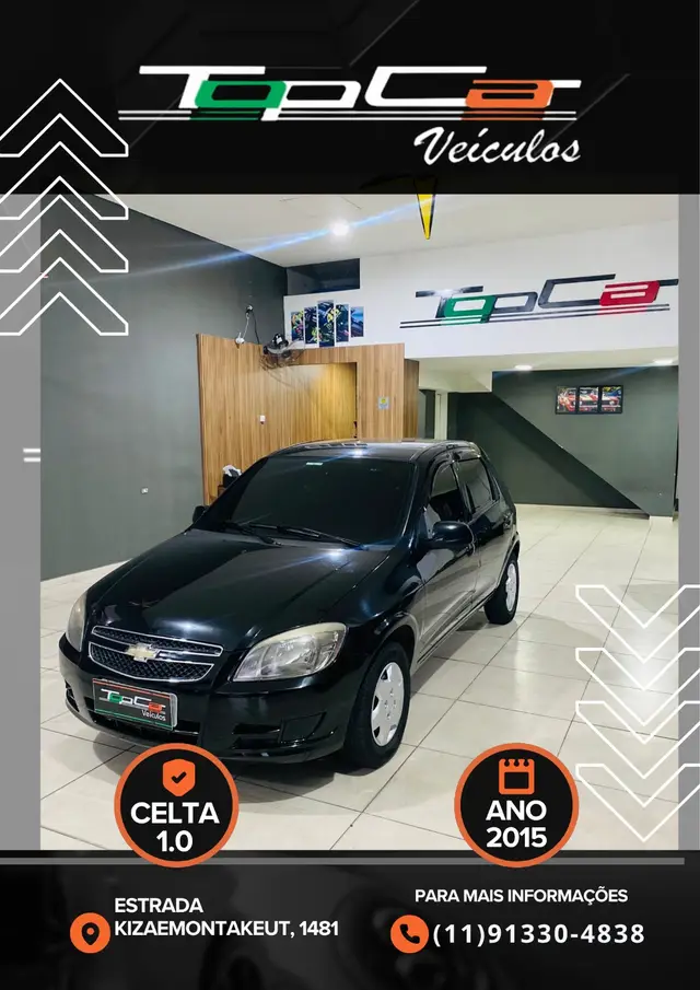 Carro Chevrolet Celta 2015 LT 1.0 (Flex)