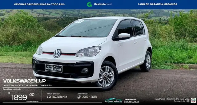 Carro Volkswagen Up! 2018 1.0 12v E-Flex move up!