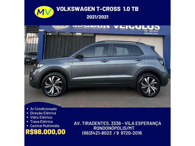 Carro Volkswagen T-Cross 2021 1.0 200 TSI Sense (Aut) (Flex)