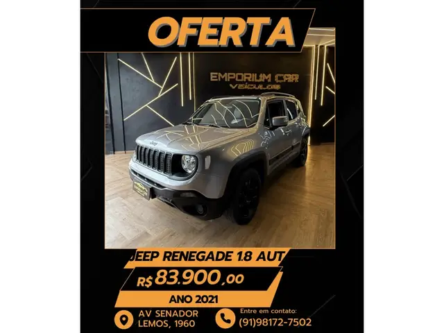 Carro Jeep Renegade 2021 Sport 1.8 4x2 (Aut) (Flex)