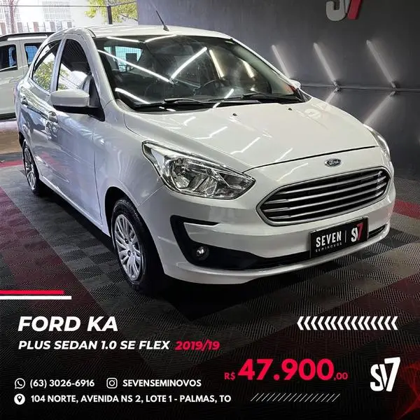 Carro Ford Ka Sedan 2019 1.0 SEL TiCVT Flex 4p