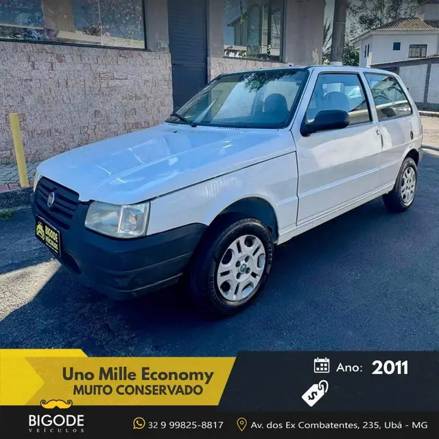 Carro Fiat Uno Mille 2011 Fire Economy Way 1.0 (Flex) 2p
