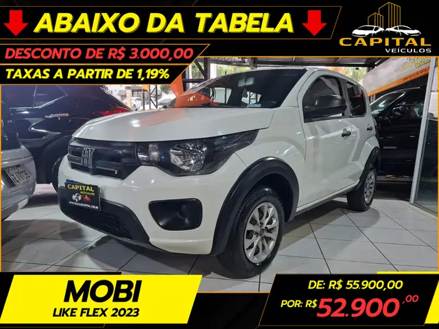 Carro Fiat Mobi 2023 Like 1.0 (Flex)