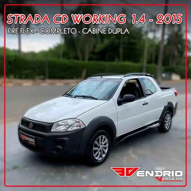 Carro Fiat Strada 2015 Working 1.4 (Flex) (Cabine Dupla)