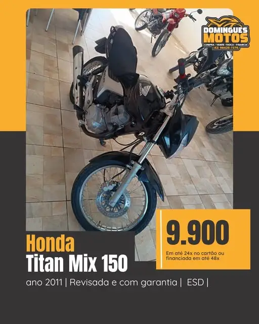 Moto Honda CG 150 2011 Titan ESD Mix