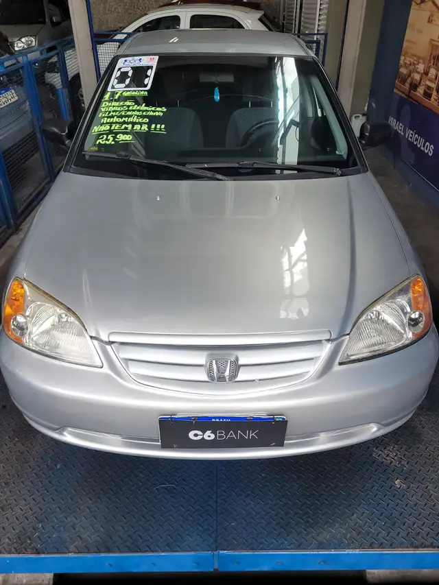 Carro Honda Civic 2001 Sedan LXB 1.7 16V