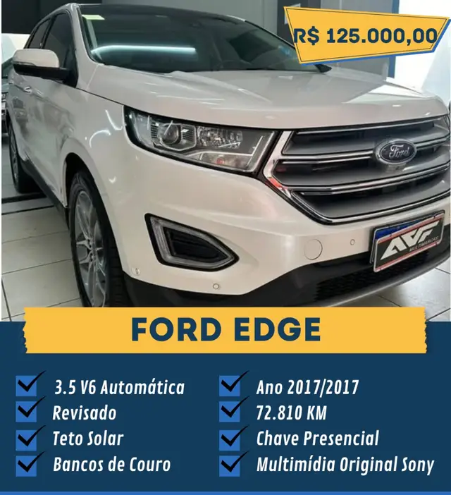 Carro Ford Edge 2017 3.5 V6 Titanium 4WD (Aut)
