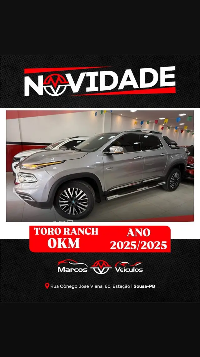 Carro Fiat Toro 2025 Ranch 2.2