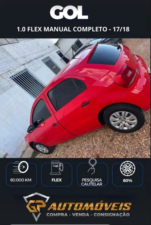 Carro Volkswagen Gol 2018 1.0 MPI City (Flex)
