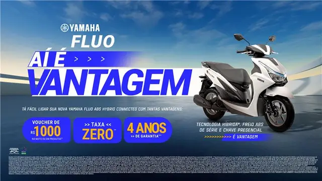 Moto Yamaha Fluo 2026 Hybrid Connected