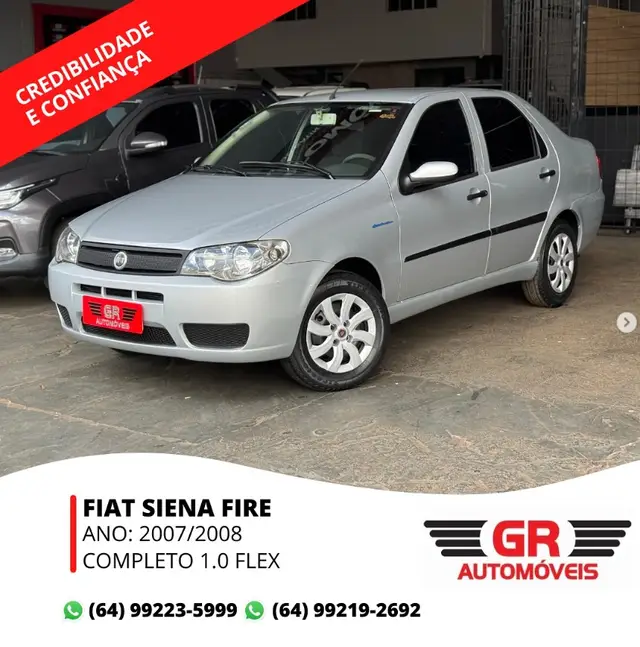 Carro Fiat Siena 2008 Fire 1.0 8V (Flex)