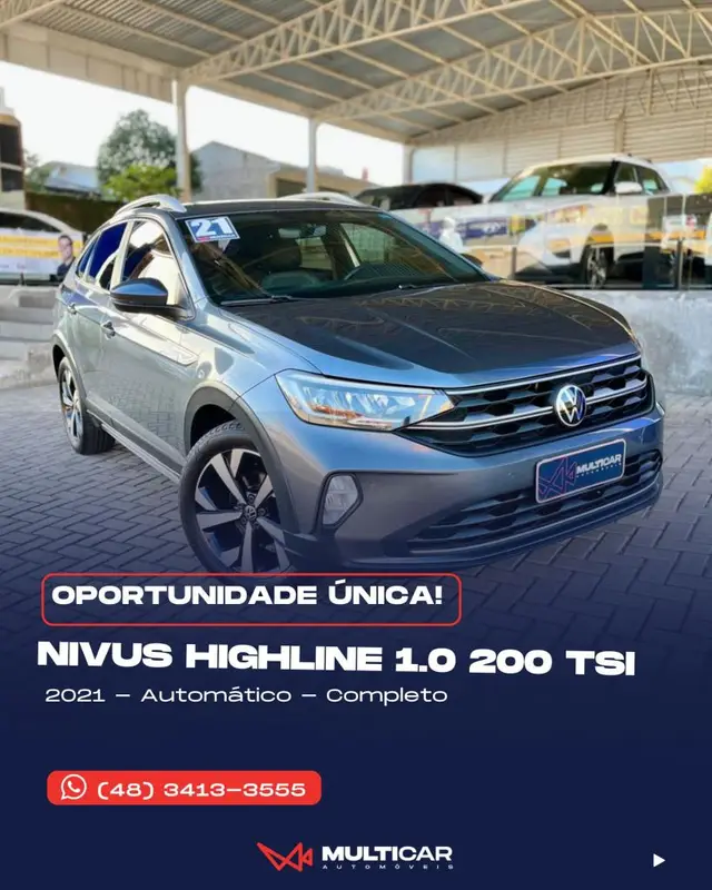 Carro Volkswagen Nivus 2021 Highline 1.0 Turbo (Aut.)
