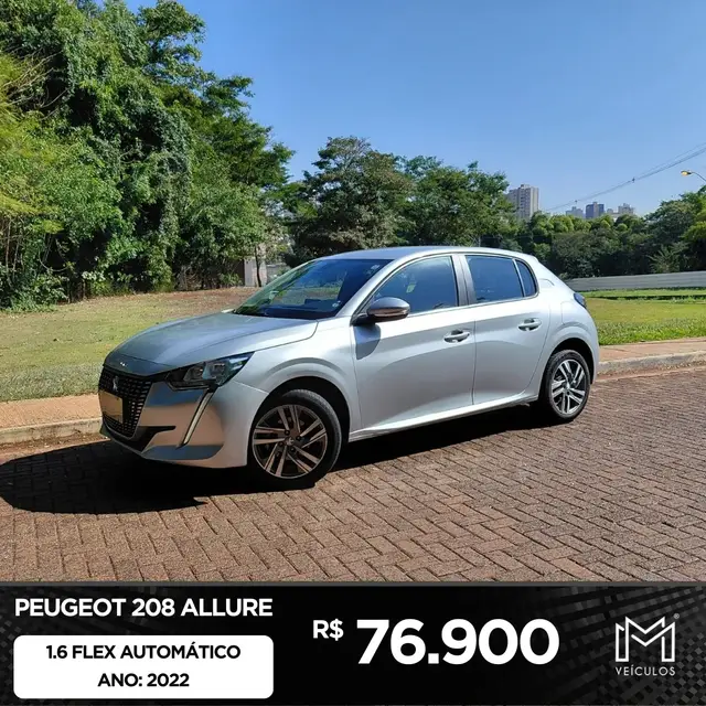 Carro Peugeot 208 2022 Allure 1.6 (Flex) (Aut)