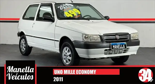 Carro Fiat Uno Mille 2011 Fire Economy 1.0 (Flex) 2p