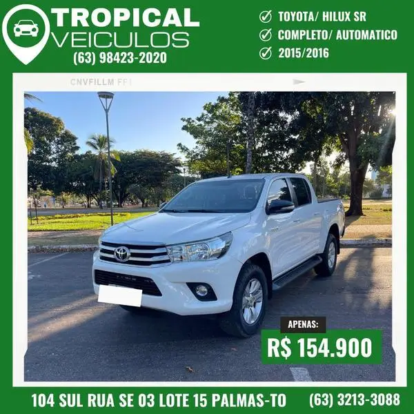 Carro Toyota Hilux Cabine Dupla 2016 Hilux 2.8 16v TDI SRV CD 4x4 (Aut)