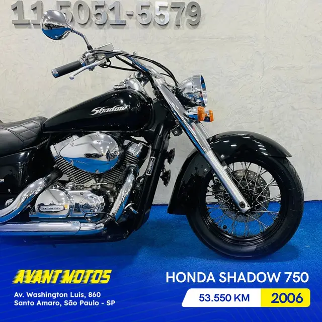 Moto Honda Shadow 2006 VT 750