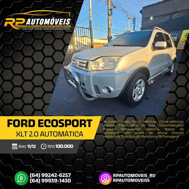 Carro Ford EcoSport 2012 Ecosport XLT 2.0 16V (Flex)