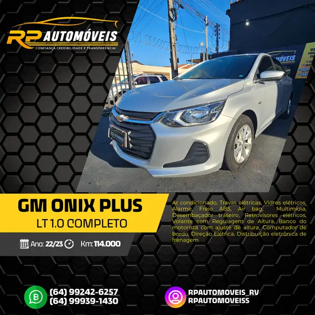 Carro Chevrolet Onix Plus 2023 LT 1.0