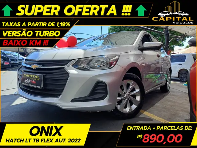 Carro Chevrolet Onix 2022 LT 1.0 Turbo (Flex)