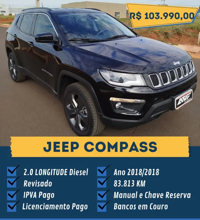 Carro Jeep Compass 2018 2.0 TDI Trailhawk 4WD (Aut)