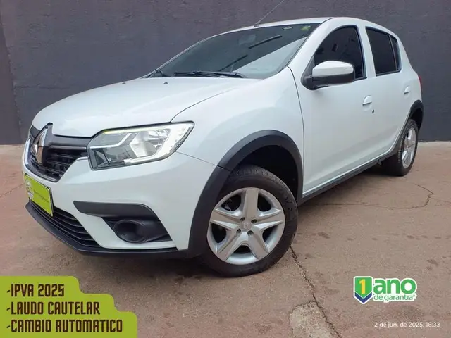 Carro Renault Sandero 2020 Zen 1.6 16V SCe (Flex) (Aut)