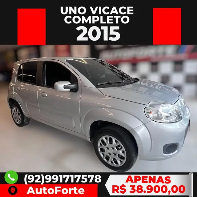 Carro Fiat Uno 2015 Vivace Italia 1.0 8V (Flex) 4p