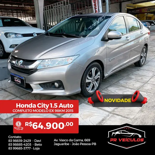 Carro Honda City 2015 EX 1.5 CVT (Flex)