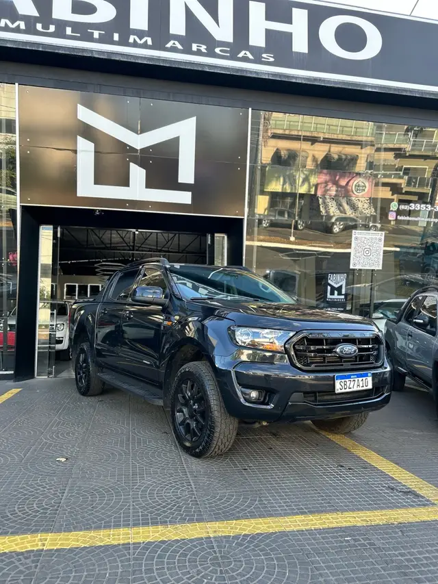 Carro Ford Ranger Cabine Dupla 2023 Black 2.2 Turbodiesel 4x2 (Aut)