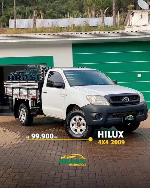 Carro Toyota Hilux Cabine Dupla 2009 Hilux 2.7 SR CD 4x2 (Flex)
