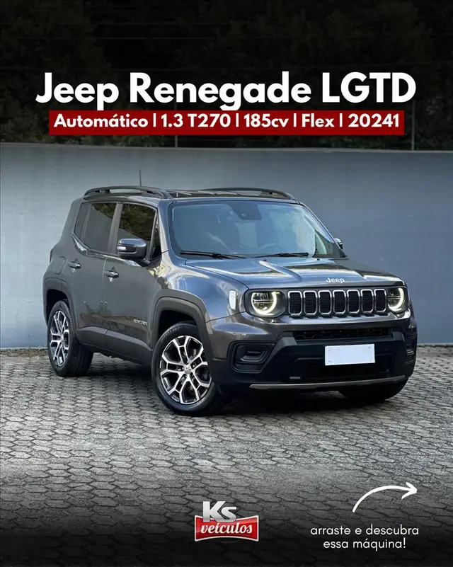 Carro Jeep Renegade 2024 Longitude T270 1.3 Turbo 4x2
