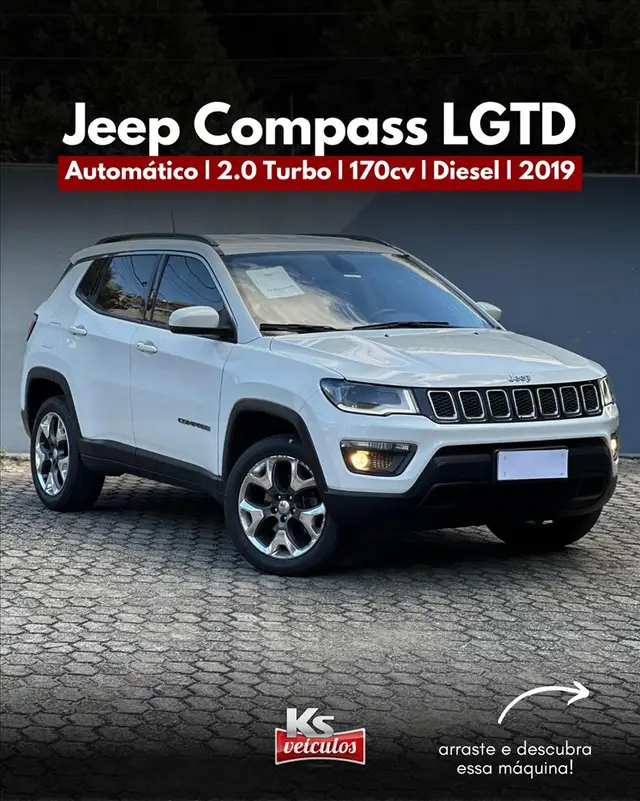 Carro Jeep Compass 2019 2.0 Longitude 4x2 (Aut) (Flex)