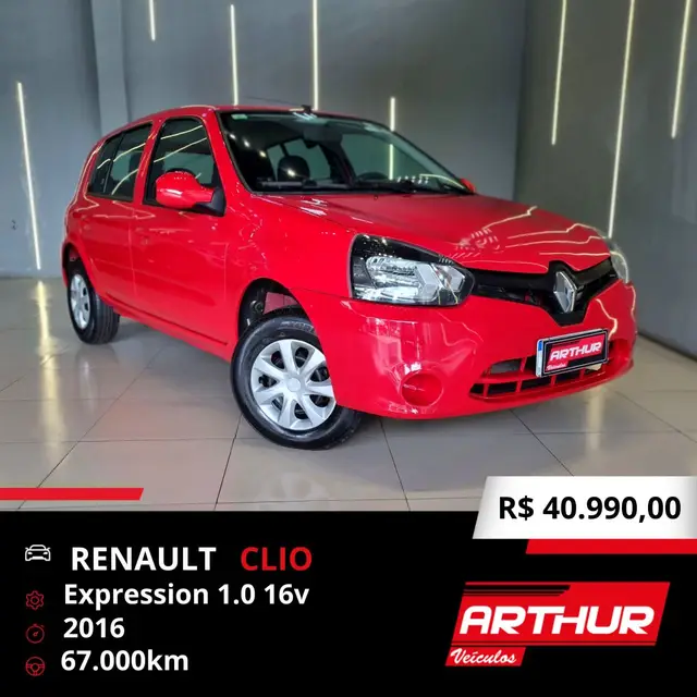 Carro Renault Clio 2016 Expression 1.0 16V (Flex)