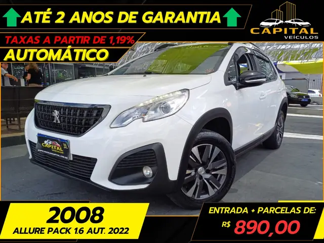 Carro Peugeot 2008 2022 Allure 1.6 16V (Aut) (Flex)