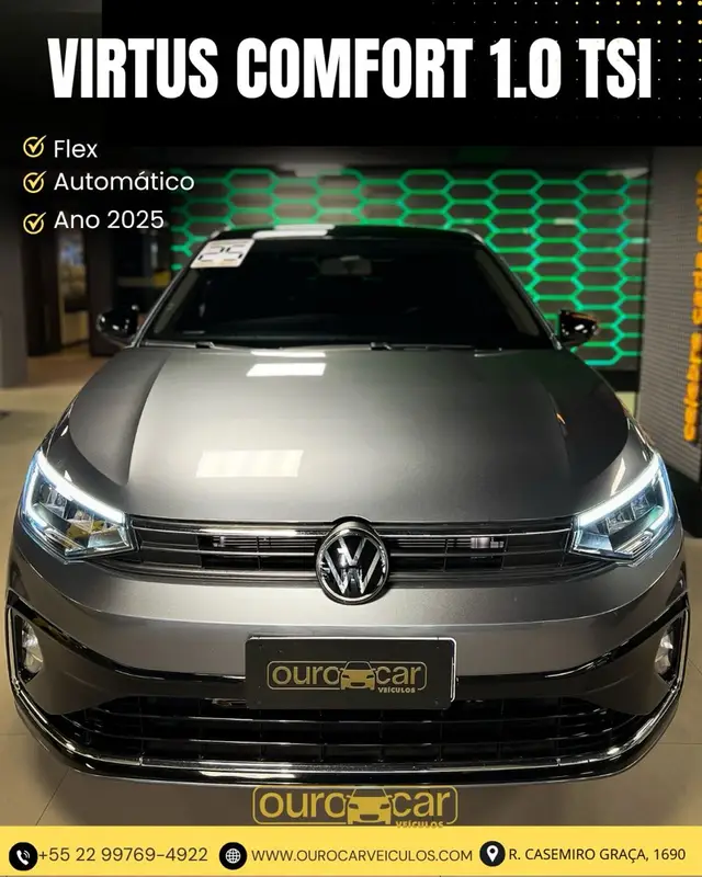 Carro Volkswagen Virtus 2025 Comfortline 1.0 200 TSI