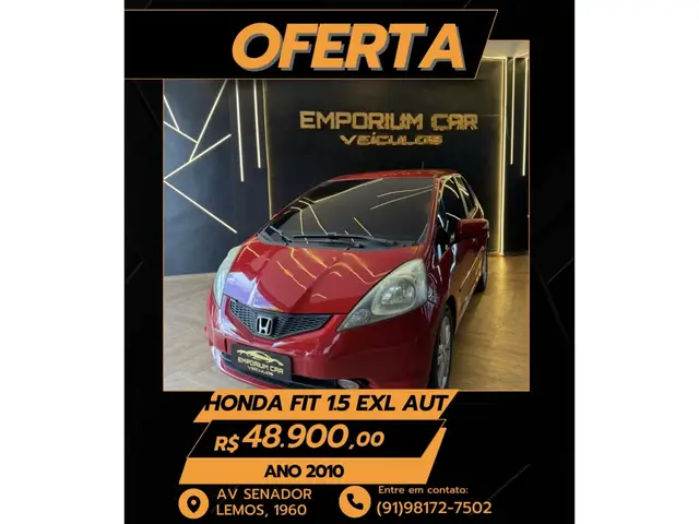 Carro Honda Fit 2010 1.5 16v EXL CVT (Flex)