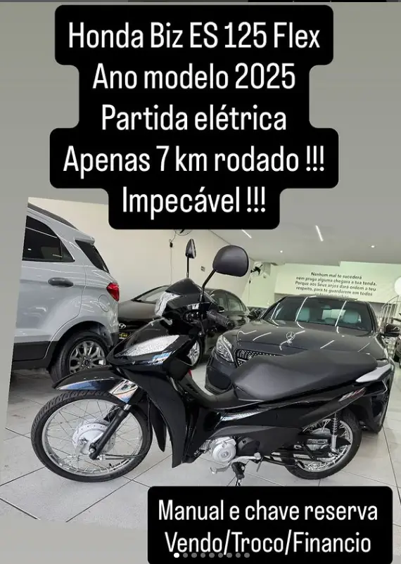 Moto Honda Biz 125 2025 ES
