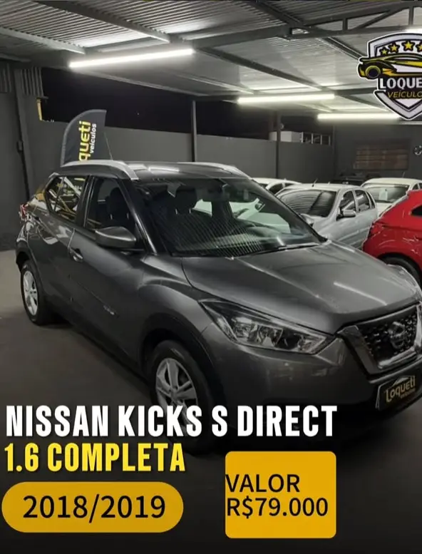 Carro Nissan Kicks 2019 1.6 S Direct CVT (Flex)