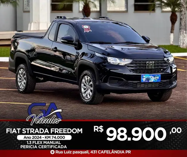 Carro Fiat Strada 2024 Edizione 25 1.0 Turbo